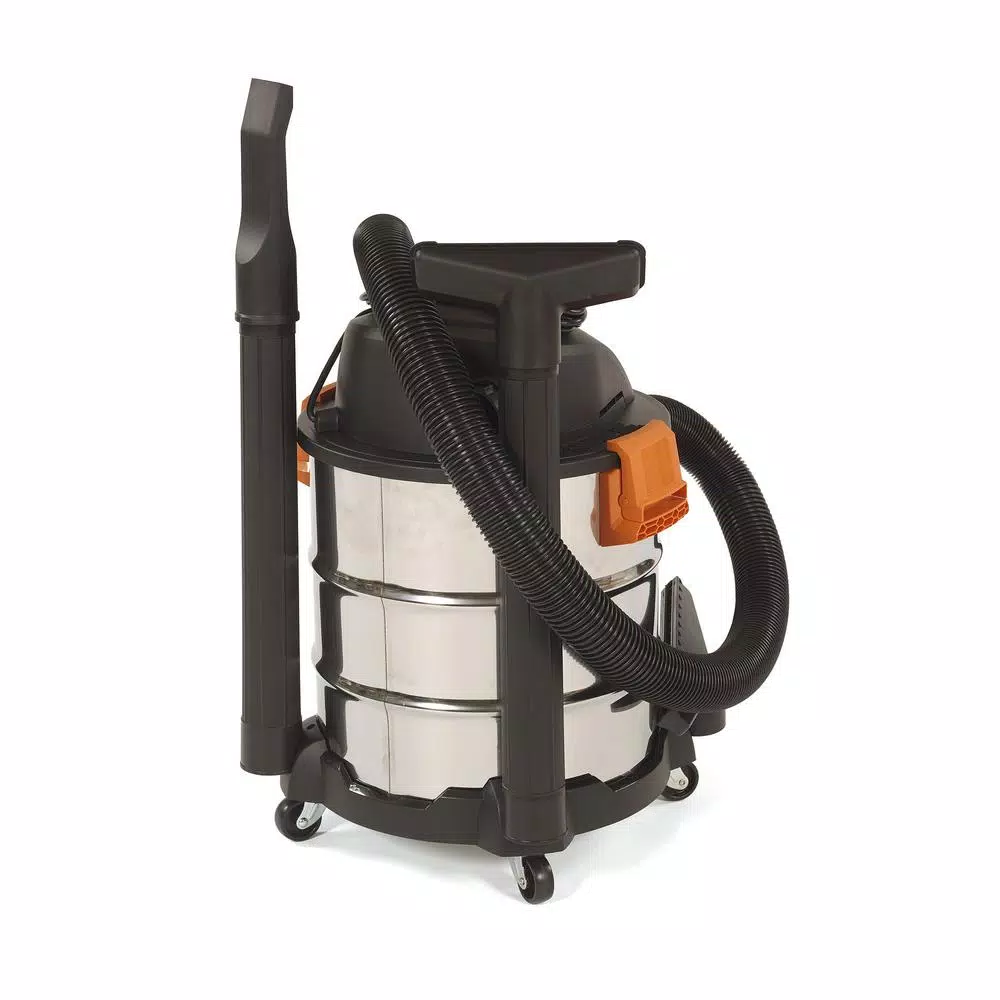 Wet & Dry Vacuums RIDGID 10 Gal. 6.0-Peak HP Stainless Steel Wet/Dry Shop Vacuum With Filter, Hose And Accessories - Image 8