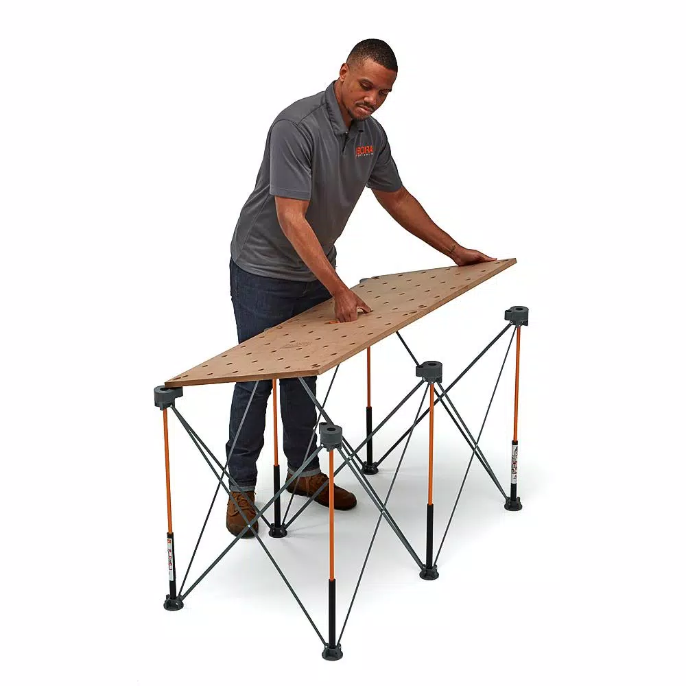 Woodworking Tool Accessories BORA Centipede 24 In. X 48 In. Workbench Top For Sawhorse With 3/4 In. Dog Holes 5 Woodworking Tool Accessories BORA Centipede 24 In. X 48 In. Workbench Top For Sawhorse With 3/4 In. Dog Holes - Image 3