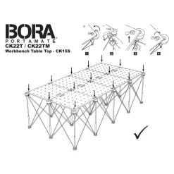 Woodworking Tool Accessories BORA Centipede 24 In. X 48 In. Workbench Top For Sawhorse With 3/4 In. Dog Holes 30 Woodworking Tool Accessories BORA Centipede 24 In. X 48 In. Workbench Top For Sawhorse With 3/4 In. Dog Holes -Dewalt Shop bora router parts ck22t d4 1000