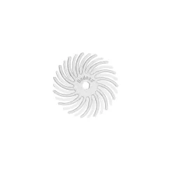 Rotary Tool Accessories Dedeco Sunburst 5/8 In. Radial Discs – 1/16 In. Medium 120-Grit Arbor Rotary Cleaning And Polishing Tool (12-Pack)