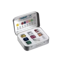 Rotary Tool Accessories Dedeco Sunburst 7/8 In. Radial Discs – 1/16 In. Arbor Rotary Cleaning And Polishing Tool Set Assortment (86-Piece)