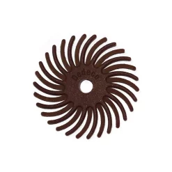 Rotary Tool Accessories Dedeco Sunburst 1 In. Radial Discs – 1/8 In. 80-Grit Coarse Arbor Rotary Cleaning And Polishing Tool (48-Pack)