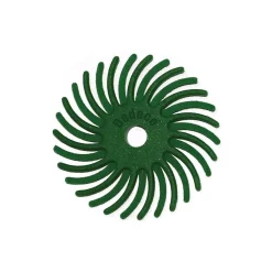 Rotary Tool Accessories Dedeco Sunburst 1 In. Radial Discs – 1/8 In. 120-Grit Medium Arbor Rotary Cleaning And Polishing Tool (12-Pack)