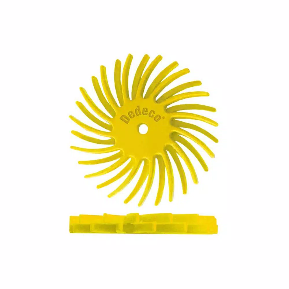 Rotary Tool Accessories Dedeco Sunburst 7/8 In. Dual Radial Discs – 1/16 In. Coarse 80-Grit Arbor Rotary Cleaning And Polishing Tool (12-Pack) 3 Rotary Tool Accessories Dedeco Sunburst 7/8 In. Dual Radial Discs – 1/16 In. Coarse 80-Grit Arbor Rotary Cleaning And Polishing Tool (12-Pack)