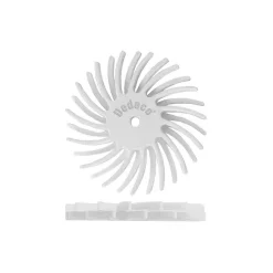 Rotary Tool Accessories Dedeco Sunburst 7/8 In. X 1/16 In. 120-Grit Medium Dual Radial Discs Arbor Rotary Cleaning And Polishing Tool (48-Pack)