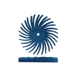 Rotary Tool Accessories Dedeco Sunburst 7/8 In. Dual Radial Discs – 1/16 In. Fine 400-Grit Arbor Rotary Cleaning And Polishing Tool (12-Pack)