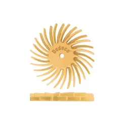 Rotary Tool Accessories Dedeco Sunburst 7/8 In. Dual Radial Discs – 1/16 In. Extra-Fine 6 Mic Arbor Rotary Cleaning And Polishing Tool (12-Pack)