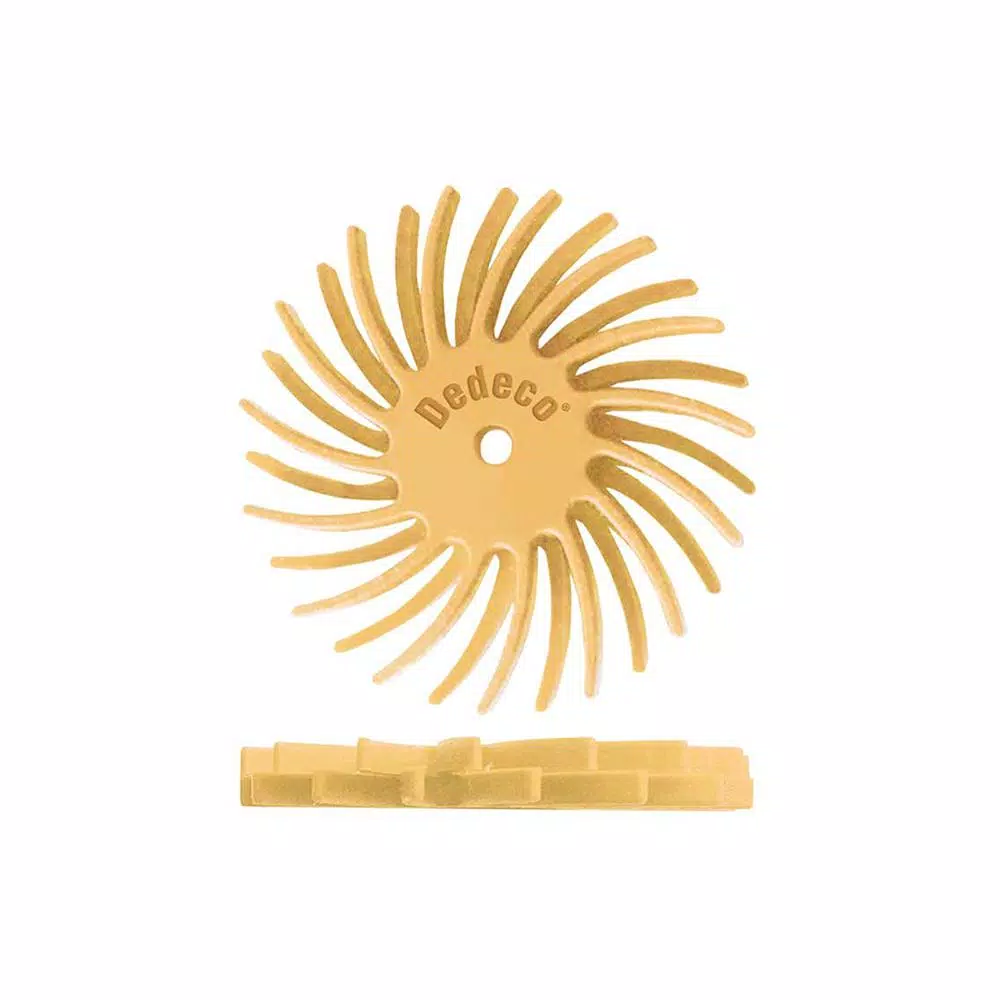 Rotary Tool Accessories Dedeco Sunburst 7/8 In. Dual Radial Discs – 1/16 In. Extra-Fine 6 Mic Arbor Rotary Cleaning And Polishing Tool (12-Pack) 3 Rotary Tool Accessories Dedeco Sunburst 7/8 In. Dual Radial Discs – 1/16 In. Extra-Fine 6 Mic Arbor Rotary Cleaning And Polishing Tool (12-Pack)