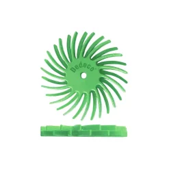 Rotary Tool Accessories Dedeco Sunburst 7/8 In. Dual Radial Discs – 1/16 In. Ultra-Fine 1 Mic Arbor Rotary Cleaning And Polishing Tool (12-Pack)