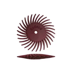 Rotary Tool Accessories Dedeco Sunburst 7/8 In. Knife-Edge Radial Discs – 1/16 In. Standard 220-Grit Arbor Rotary Polishing Tool (48-Pack)