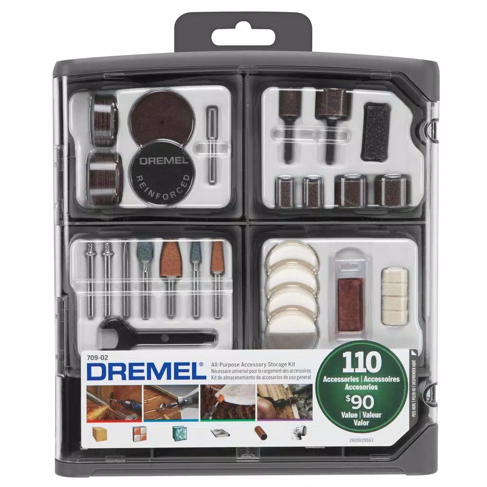 Rotary Tool Accessories Dremel All-Purpose Rotary Accessory Kit With Storage Case(110-Piece) 3 Rotary Tool Accessories Dremel All-Purpose Rotary Accessory Kit With Storage Case(110-Piece)
