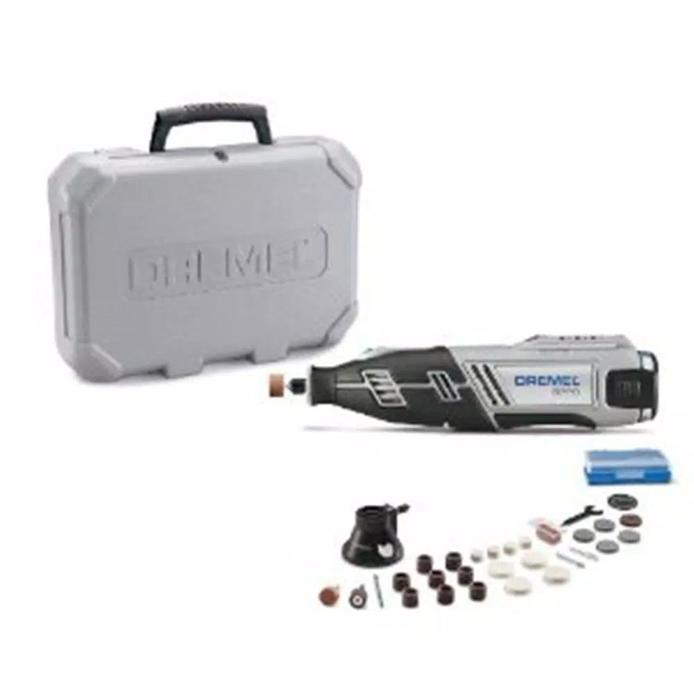 Rotary Tool Accessories Dremel 8220 Series 12-Volt MAX Lithium-Ion Variable Speed Cordless Rotary Tool Kit + Rotary Tool Accessory Kit (130-Piece) 5 Rotary Tool Accessories Dremel 8220 Series 12-Volt MAX Lithium-Ion Variable Speed Cordless Rotary Tool Kit + Rotary Tool Accessory Kit (130-Piece) - Image 3