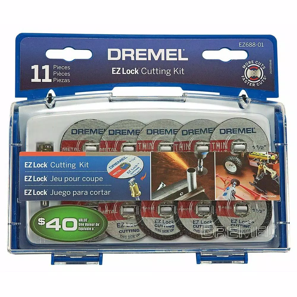 Rotary Tool Accessories Dremel EZ Lock Rotary Tool Cut-Off Wheel Set For Metal And Plastic (11-Piece)