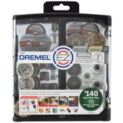 Rotary Tool Accessories Dremel EZ Lock All-Purpose Rotary Tool Accessory Storage Kit (70-Piece)