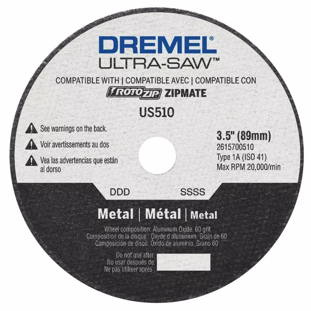 Rotary Tool Accessories Dremel Ultra-Saw 3-1/2 In. Cutting Wheel For Metal 3 Rotary Tool Accessories Dremel Ultra-Saw 3-1/2 In. Cutting Wheel For Metal