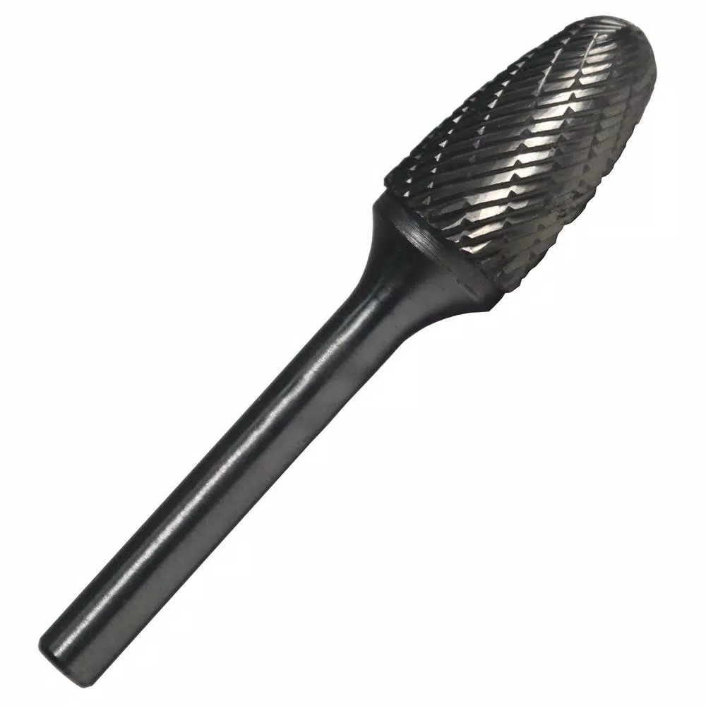 Rotary Tool Accessories Drill America 3/4 In. X 1-1/2 In. Tree Radius End Solid Carbide Burr Rotary File Bit With 1/4 In. Shank 3 Rotary Tool Accessories Drill America 3/4 In. X 1-1/2 In. Tree Radius End Solid Carbide Burr Rotary File Bit With 1/4 In. Shank