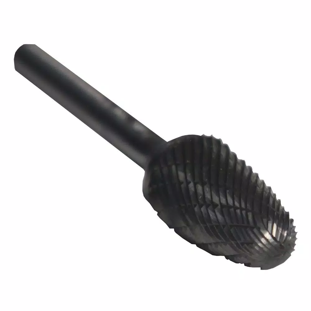 Rotary Tool Accessories Drill America 3/4 In. X 1-1/2 In. Tree Radius End Solid Carbide Burr Rotary File Bit With 1/4 In. Shank 4 Rotary Tool Accessories Drill America 3/4 In. X 1-1/2 In. Tree Radius End Solid Carbide Burr Rotary File Bit With 1/4 In. Shank - Image 2