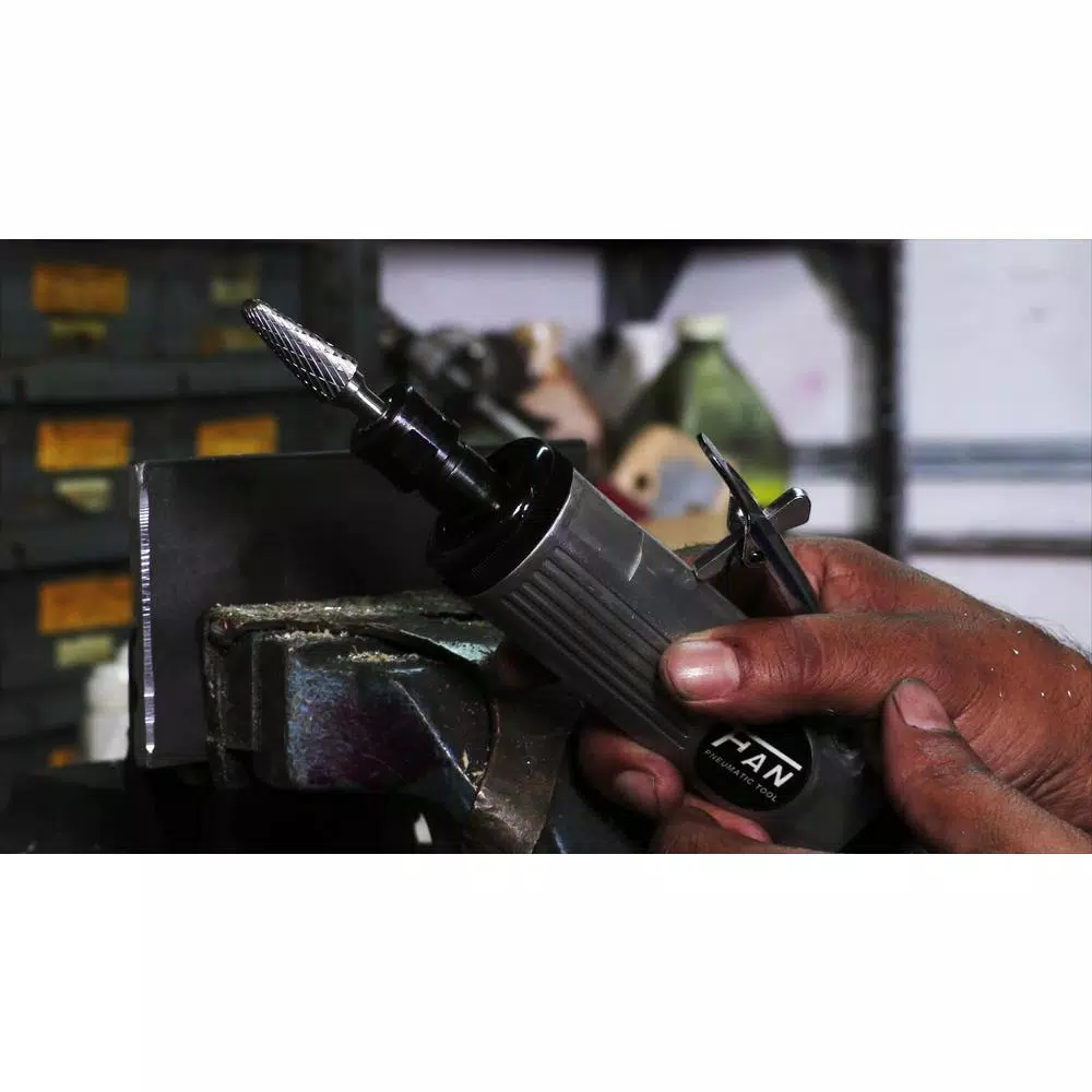 Rotary Tool Accessories Drill America 5/8 In. X 1-5/16 In. Cone Solid Carbide Burr Rotary File Bit With 1/4 In. Shank - Image 4