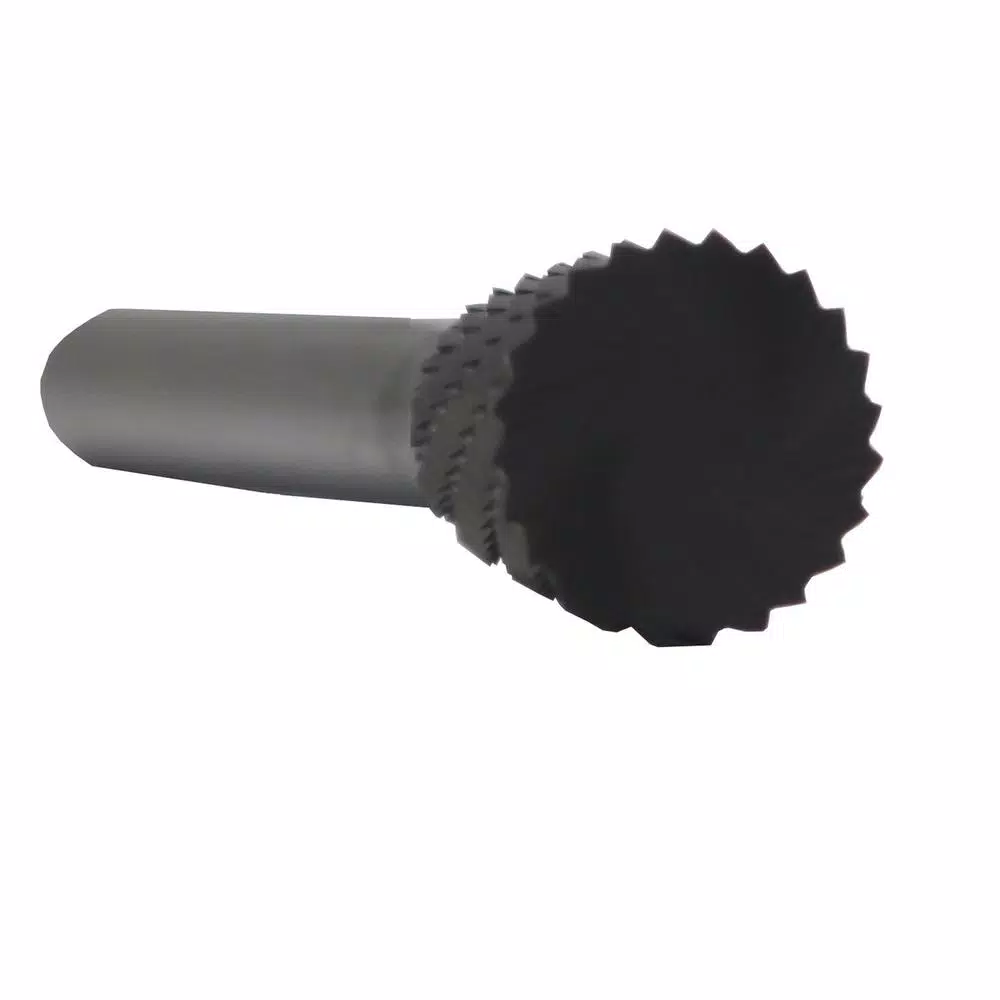 Rotary Tool Accessories Drill America 3/8 In. X 3/8 In. Inverted Cone Solid Carbide Burr Rotary File Bit With 1/4 In. Shank - Image 2