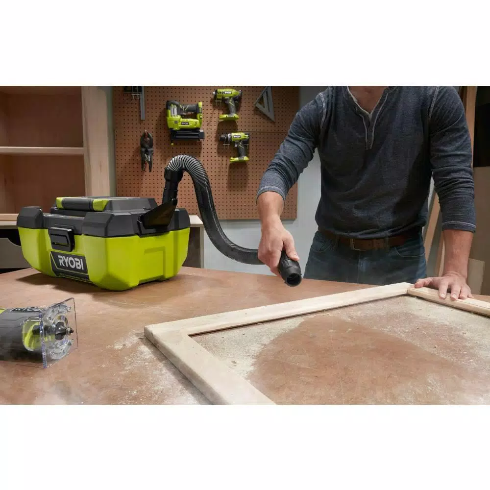 Wet & Dry Vacuums RYOBI 18-Volt ONE+ 3 Gal. Project Wet/Dry Vacuum With Accessory Storage (Tool-Only) 10 Wet & Dry Vacuums RYOBI 18-Volt ONE+ 3 Gal. Project Wet/Dry Vacuum With Accessory Storage (Tool-Only) - Image 8
