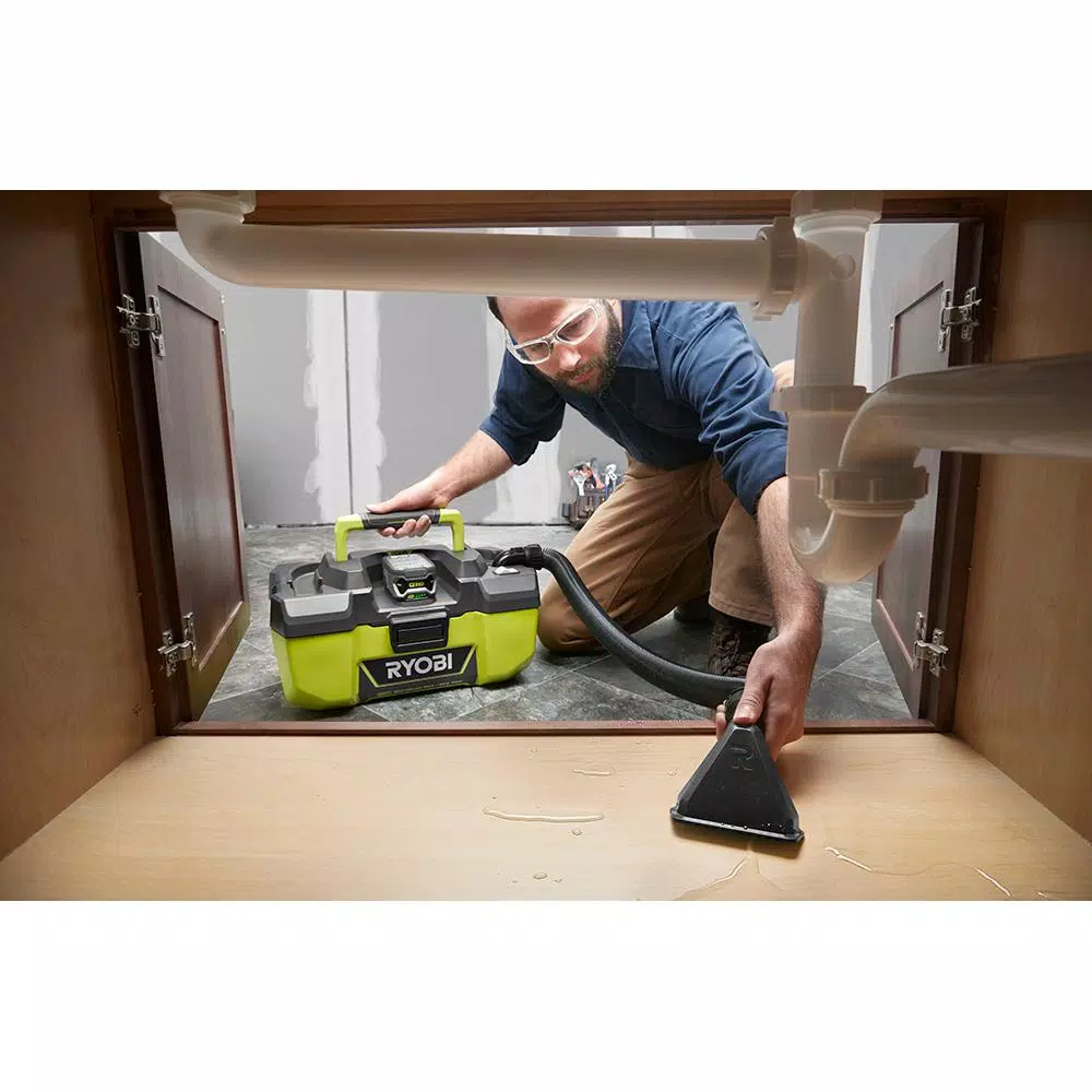 Wet & Dry Vacuums RYOBI 18-Volt ONE+ 3 Gal. Project Wet/Dry Vacuum With Accessory Storage (Tool-Only) 9 Wet & Dry Vacuums RYOBI 18-Volt ONE+ 3 Gal. Project Wet/Dry Vacuum With Accessory Storage (Tool-Only) - Image 7