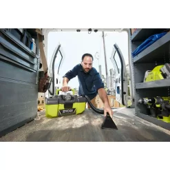 Wet & Dry Vacuums RYOBI 18-Volt ONE+ 3 Gal. Project Wet/Dry Vac With 2.0 Ah Battery And Charger -Dewalt Shop greens ryobi wet dry vacuums p3240 p163 76 1000
