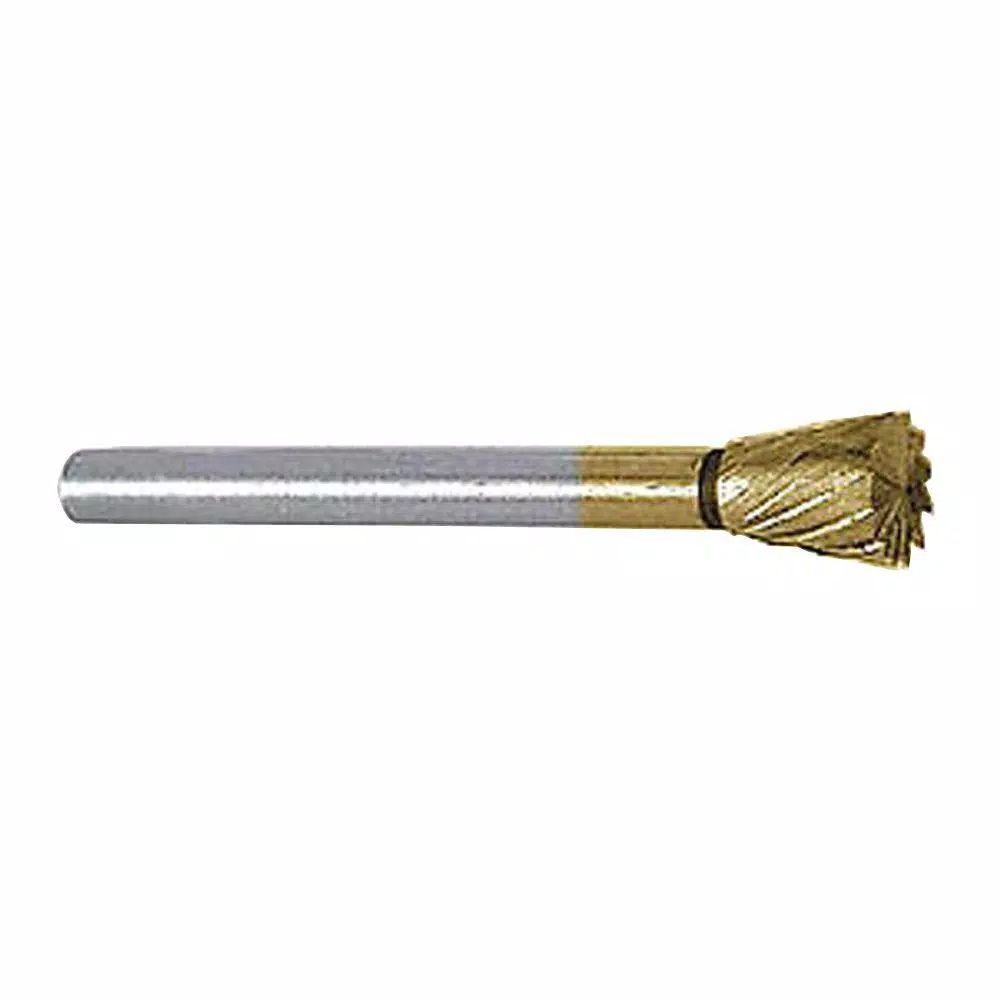 Rotary Tool Accessories Gyros 1/4 In. Diameter High Speed Inverted Taper Shaped Steel Cutter 3 Rotary Tool Accessories Gyros 1/4 In. Diameter High Speed Inverted Taper Shaped Steel Cutter