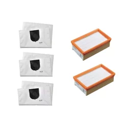 Specialty Power Tool Accessories Hilti HEPA Wet/Dry Maintenance Pack For VC 150-10 Vacuum With HEPA Filter And Fleece Bag Replacements (17-Pieces)