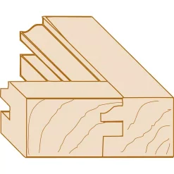 Woodworking Tool Accessories Makita Carbide-Tipped Stile And Rail 2-Flute Router Bit With 1/2 In. Shank -Dewalt Shop makita straight spiral router bits 733336 a 4f 1000