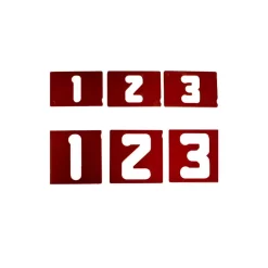 Woodworking Tool Accessories Milescraft 1.5 In. And 2.5 In. Vertical Number Template Set (40-Piece)