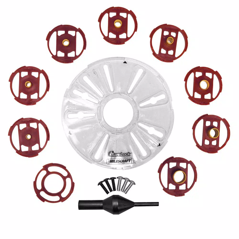 Woodworking Tool Accessories Milescraft Base Plate/Bushing Set For Routers 3 Woodworking Tool Accessories Milescraft Base Plate/Bushing Set For Routers