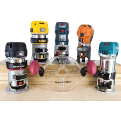 Woodworking Tool Accessories Milescraft CompactSubBase Compact Router Attachment For Standard 1-3/16 In. Dia Bushings -Dewalt Shop milescraft router parts 1225 31 1000