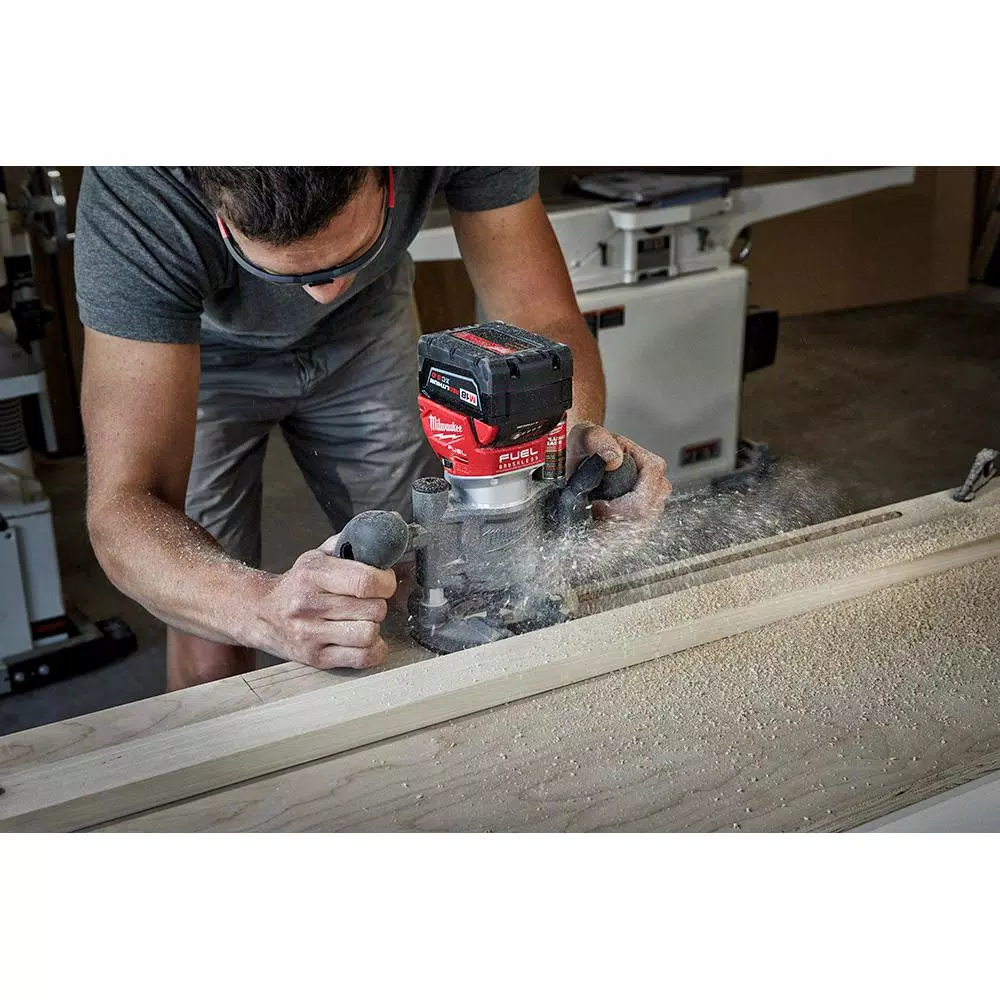 Woodworking Tool Accessories Milwaukee Compact Router Plunge Base 4 Woodworking Tool Accessories Milwaukee Compact Router Plunge Base - Image 2