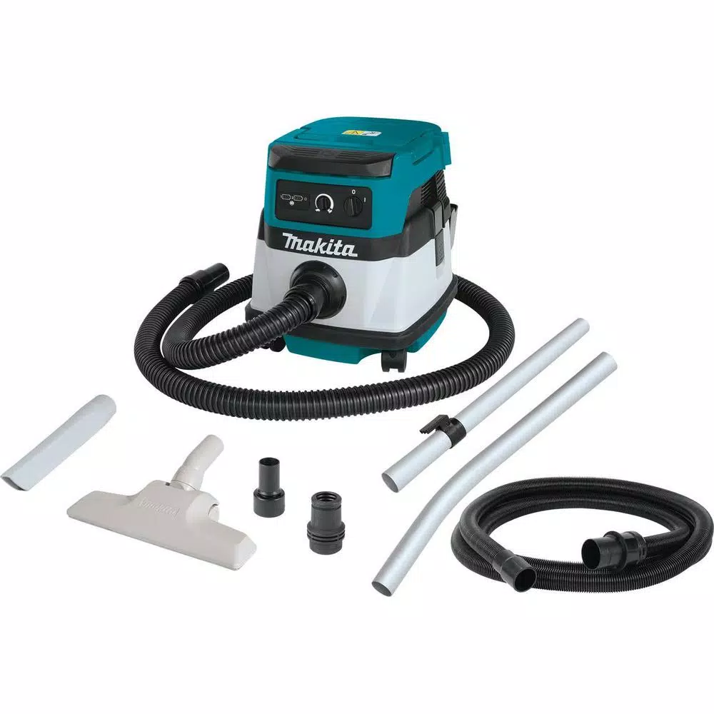 Wet & Dry Vacuums Makita 18-Volt X2 LXT Lithium-Ion (36-Volt) Cordless/Corded 2.1 Gal. Dry Vacuum (Tool Only) 16 Wet & Dry Vacuums Makita 18-Volt X2 LXT Lithium-Ion (36-Volt) Cordless/Corded 2.1 Gal. Dry Vacuum (Tool Only) - Image 14