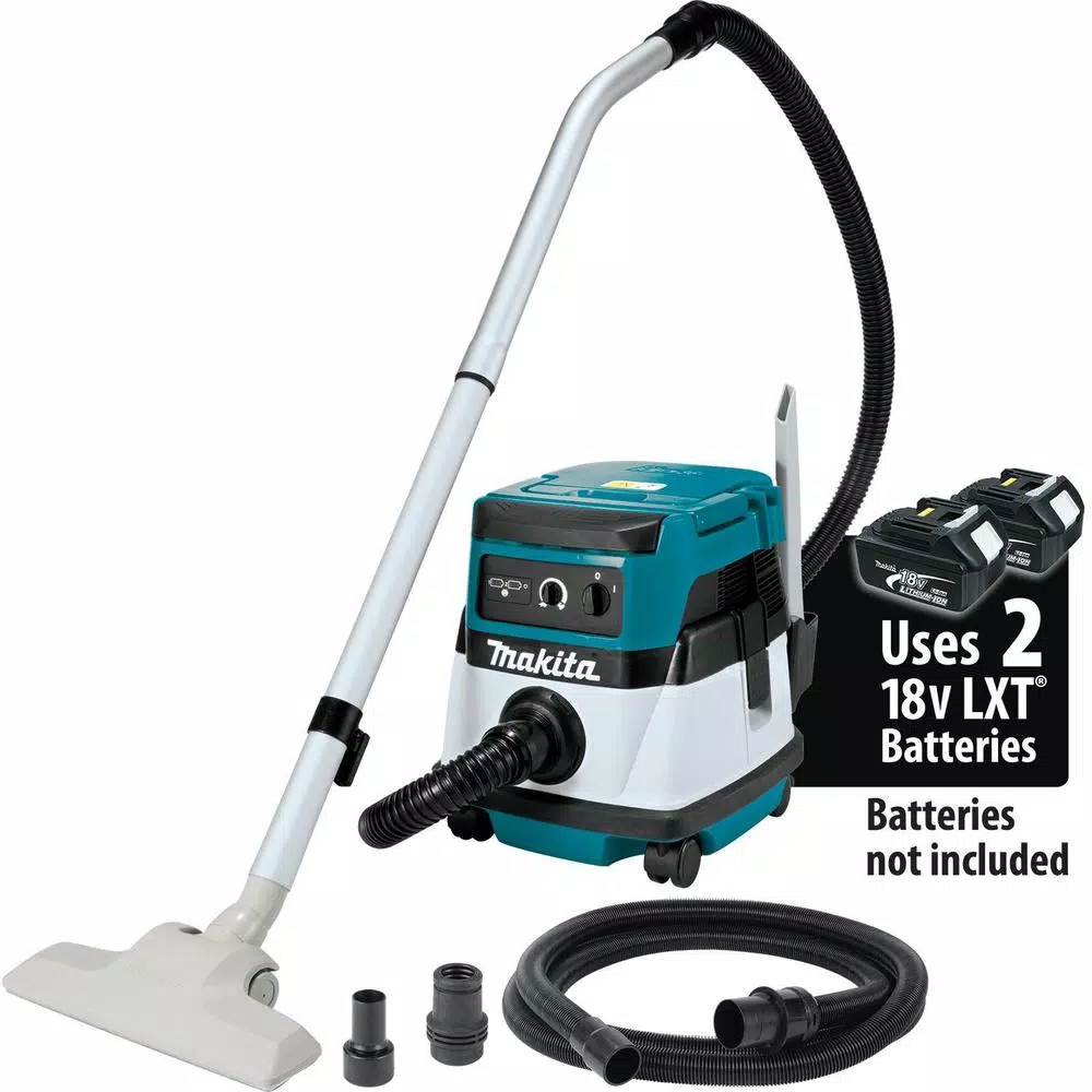 Wet & Dry Vacuums Makita 18-Volt X2 LXT Lithium-Ion (36-Volt) Cordless/Corded 2.1 Gal. Dry Vacuum (Tool Only) 4 Wet & Dry Vacuums Makita 18-Volt X2 LXT Lithium-Ion (36-Volt) Cordless/Corded 2.1 Gal. Dry Vacuum (Tool Only) - Image 2