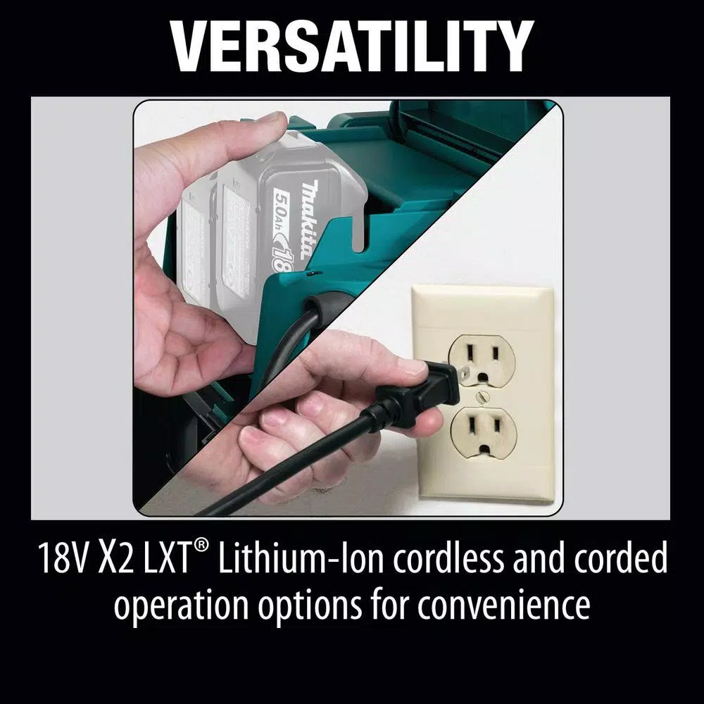 Wet & Dry Vacuums Makita 18-Volt X2 LXT Lithium-Ion (36-Volt) Cordless/Corded 2.1 Gal. Dry Vacuum (Tool Only) 14 Wet & Dry Vacuums Makita 18-Volt X2 LXT Lithium-Ion (36-Volt) Cordless/Corded 2.1 Gal. Dry Vacuum (Tool Only) - Image 12