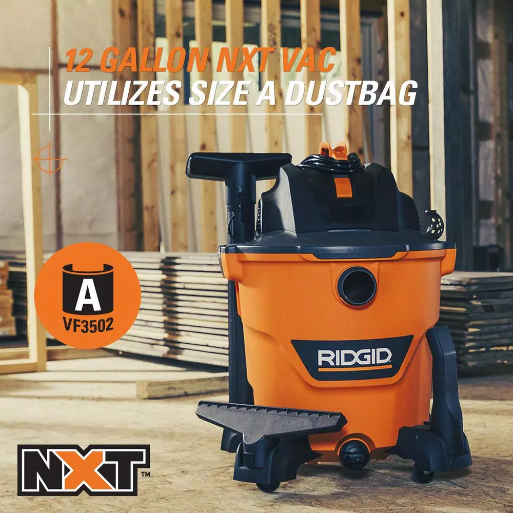 Wet & Dry Vacuums RIDGID 12 Gal. 5.0-Peak HP NXT Wet/Dry Shop Vacuum With Filter, Hose, Accessories And Additional 20 Ft. Tug-A-Long Hose - Image 12