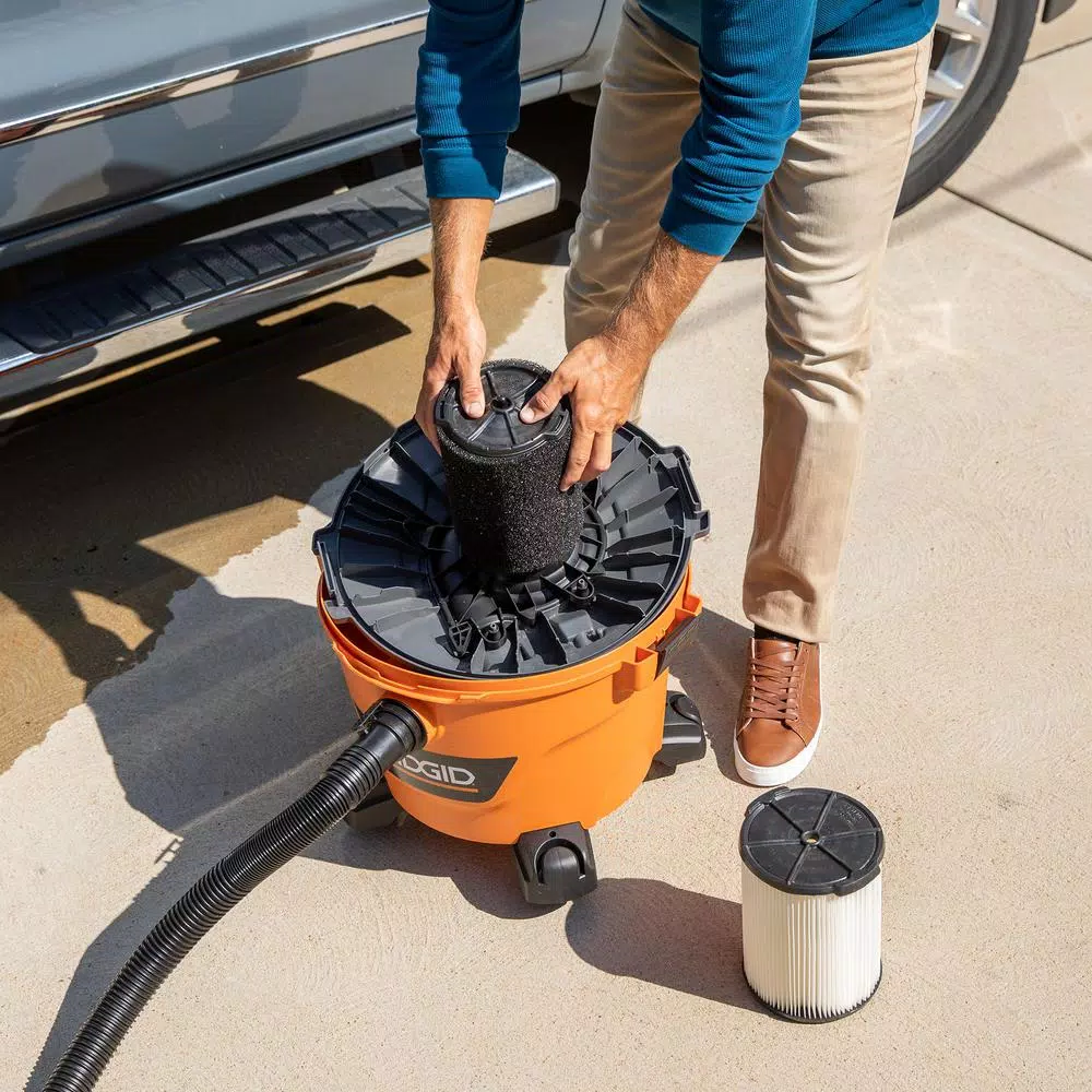 Wet & Dry Vacuums RIDGID 12 Gal. 5.0-Peak HP NXT Wet/Dry Shop Vacuum With Filter, Hose, Accessories And Wet Application Filter 13 Wet & Dry Vacuums RIDGID 12 Gal. 5.0-Peak HP NXT Wet/Dry Shop Vacuum With Filter, Hose, Accessories And Wet Application Filter - Image 11
