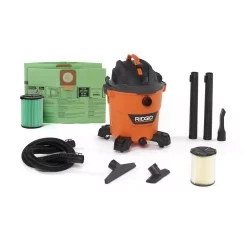 Wet & Dry Vacuums RIDGID 12 Gal. 5.0-Peak HP NXT Wet/Dry Shop Vacuum With Filter, Hose, Accessories, OSHA And HEPA Filtration Kit