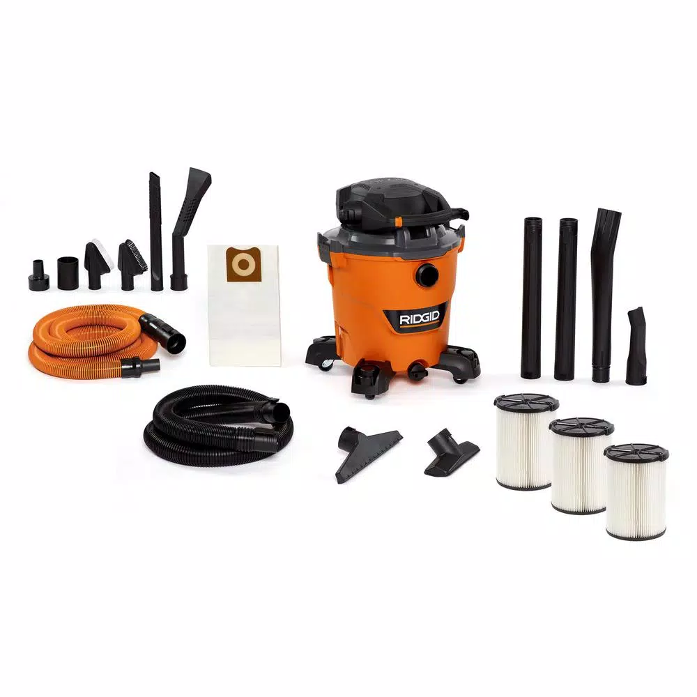 Wet & Dry Vacuums RIDGID 12 Gal. 6.0-Peak HP NXT Wet/Dry Shop Vacuum With Detachable Blower, Two Additional Filters And Premium Car Cleaning Kit 3 Wet & Dry Vacuums RIDGID 12 Gal. 6.0-Peak HP NXT Wet/Dry Shop Vacuum With Detachable Blower, Two Additional Filters And Premium Car Cleaning Kit