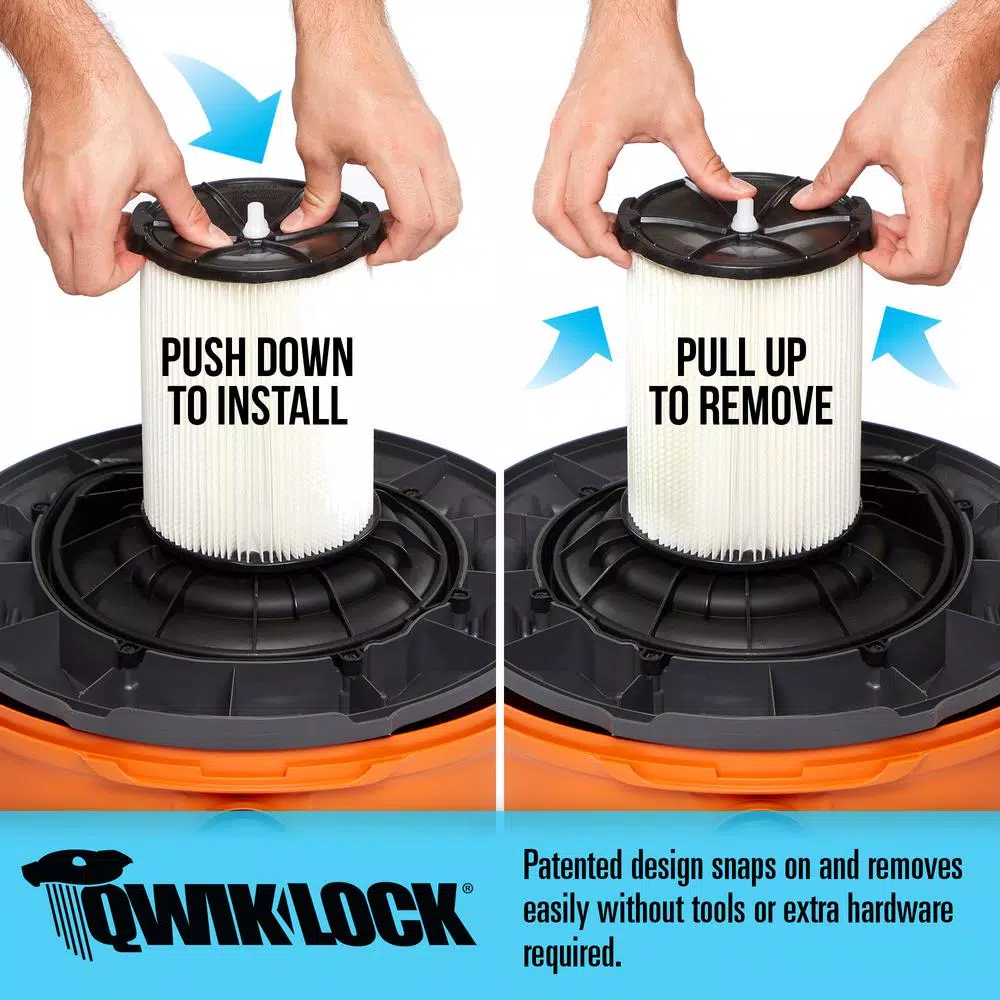 Wet & Dry Vacuums RIDGID 16 Gal. 6.5-Peak HP NXT Wet/Dry Shop Vacuum With Detachable Blower, Filter, Dust Bags, Hose And Accessories - Image 7