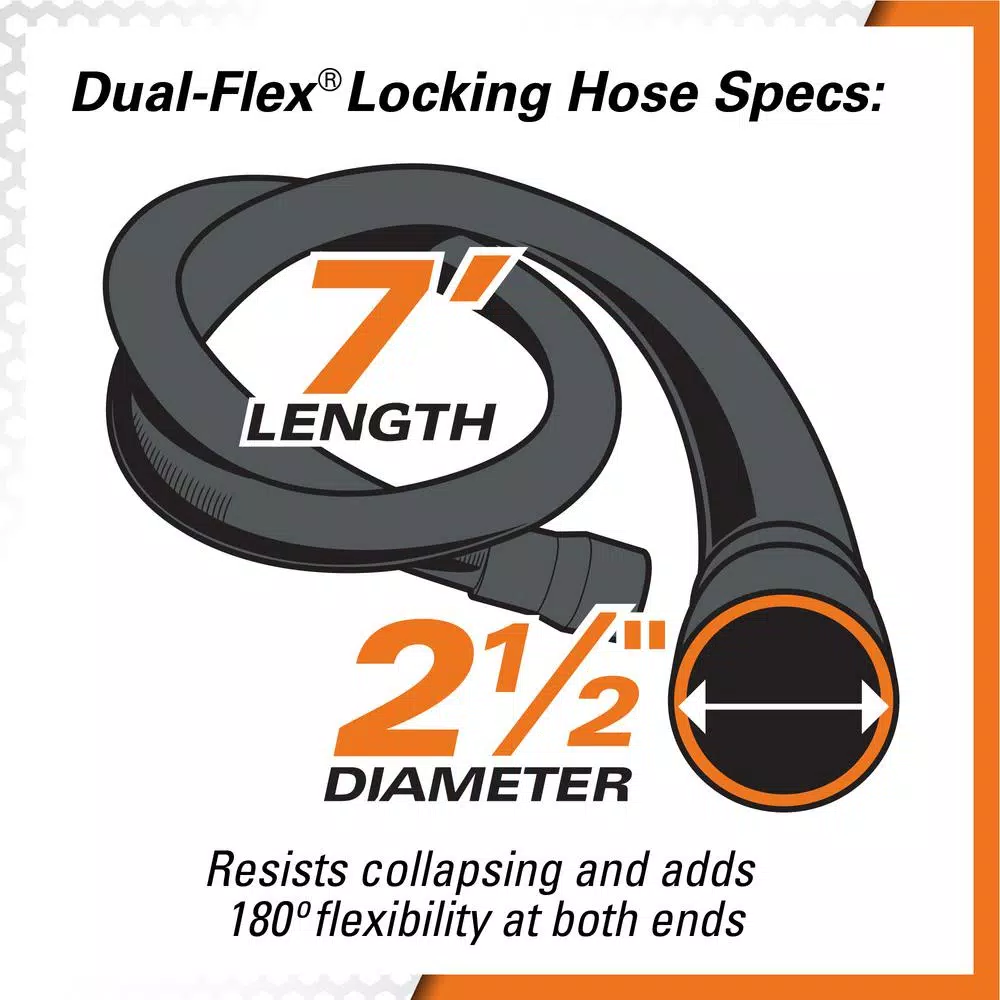 Wet & Dry Vacuums RIDGID 12 Gal. 6.5-Peak HP Motor-On-Bottom Wet/Dry Shop Vacuum With Fine Dust Filter, Hose And Accessories 12 Wet & Dry Vacuums RIDGID 12 Gal. 6.5-Peak HP Motor-On-Bottom Wet/Dry Shop Vacuum With Fine Dust Filter, Hose And Accessories - Image 10