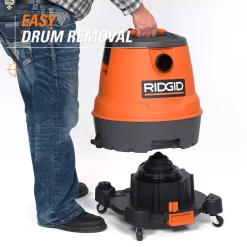 Wet & Dry Vacuums RIDGID 12 Gal. 6.5-Peak HP Motor-On-Bottom Wet/Dry Shop Vacuum With Fine Dust Filter, Hose And Accessories 23 Wet & Dry Vacuums RIDGID 12 Gal. 6.5-Peak HP Motor-On-Bottom Wet/Dry Shop Vacuum With Fine Dust Filter, Hose And Accessories -Dewalt Shop oranges peaches ridgid wet dry vacuums mob1200 4f 1000