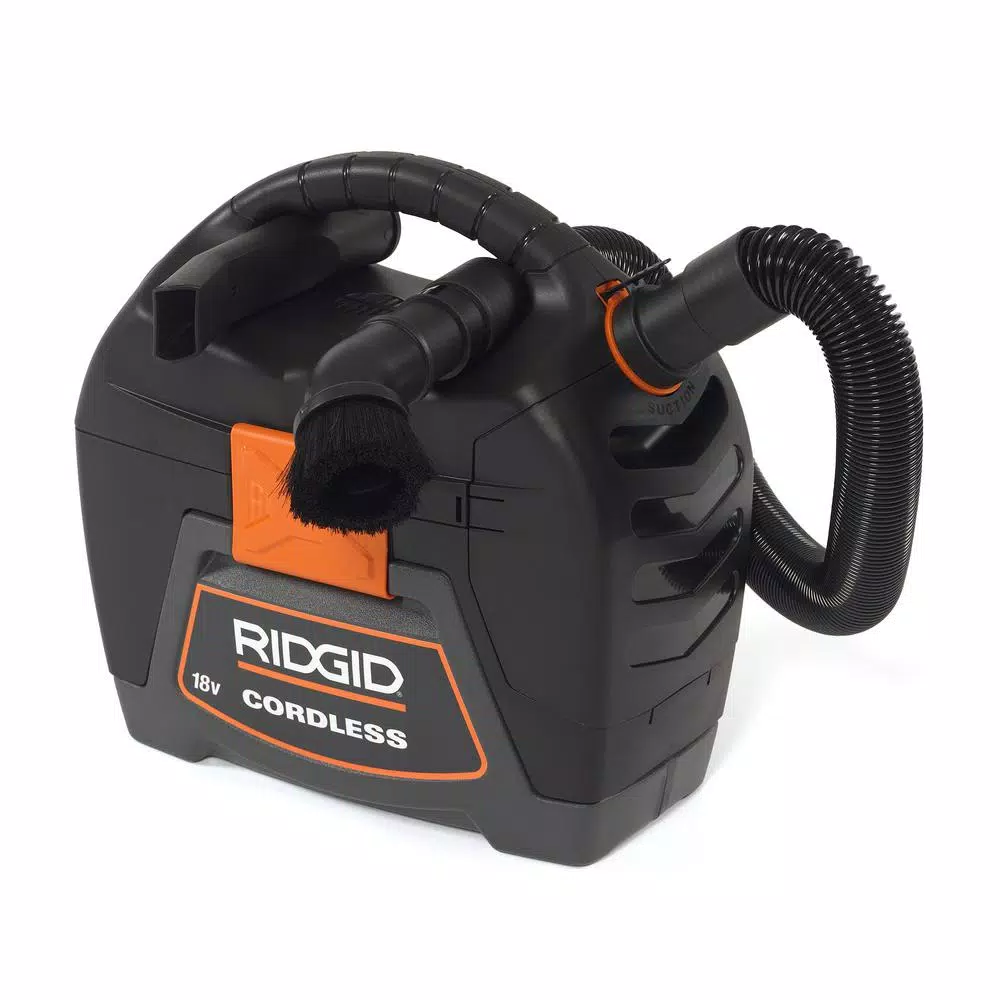 Wet & Dry Vacuums RIDGID 3 Gal. 18-Volt Cordless Handheld Wet/Dry Shop Vacuum (Tool Only) With Filter, Expandable Hose And Accessories 9 Wet & Dry Vacuums RIDGID 3 Gal. 18-Volt Cordless Handheld Wet/Dry Shop Vacuum (Tool Only) With Filter, Expandable Hose And Accessories - Image 7