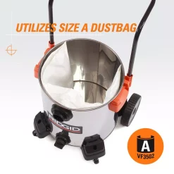 Wet & Dry Vacuums RIDGID 16 Gal. 6.5-Peak HP Stainless Steel Wet/Dry Shop Vac With Filter, 7 Ft. Hose, 10 Ft. Pro Hose And Accessories 22 Wet & Dry Vacuums RIDGID 16 Gal. 6.5-Peak HP Stainless Steel Wet/Dry Shop Vac With Filter, 7 Ft. Hose, 10 Ft. Pro Hose And Accessories -Dewalt Shop oranges peaches ridgid wet dry vacuums wd1956b 66 1000