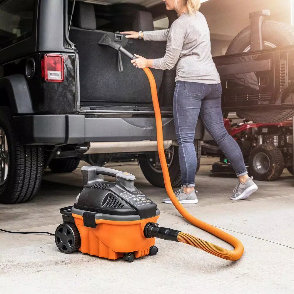 Wet & Dry Vacuums RIDGID 4 Gal. 5.0-Peak HP Portable Wet/Dry Shop Vacuum With Filter, Hose, Accessories And Premium Car Cleaning Kit - Image 11