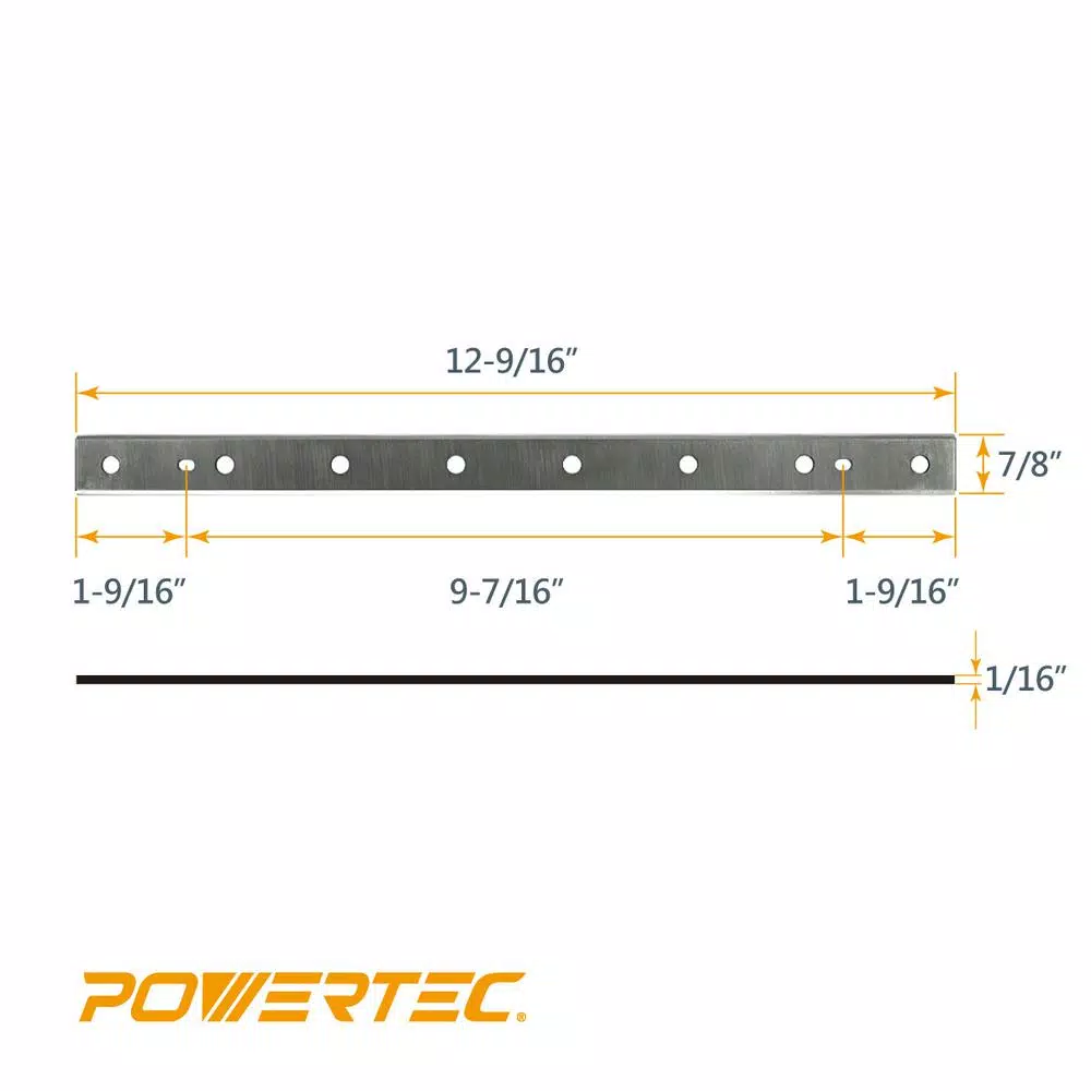 Woodworking Tool Accessories POWERTEC 12-1/2 In. High-Speed Steel Planer Knives Dual Sided Replacement Planer Blades For DW7342 (6-Pack) 5 Woodworking Tool Accessories POWERTEC 12-1/2 In. High-Speed Steel Planer Knives Dual Sided Replacement Planer Blades For DW7342 (6-Pack) - Image 3