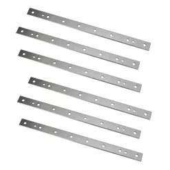 Woodworking Tool Accessories POWERTEC 12-1/2 In. High-Speed Steel Planer Knives Dual Sided Replacement Planer Blades For DW7342 (6-Pack)