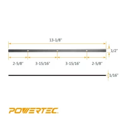 Woodworking Tool Accessories POWERTEC 13 In. HSS Replacement Planer Blades For The Delta Planer 22-549, 22-555, 22-580 And Grizzly G0689 (Set Of 2) 8 Woodworking Tool Accessories POWERTEC 13 In. HSS Replacement Planer Blades For The Delta Planer 22-549, 22-555, 22-580 And Grizzly G0689 (Set Of 2) -Dewalt Shop powertec planer blades 12802 4f 1000