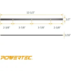 Woodworking Tool Accessories POWERTEC 12-1/2 In. High-Speed Steel Planer Knives For Delta 22-560 / 22-565 (Set Of 2) 8 Woodworking Tool Accessories POWERTEC 12-1/2 In. High-Speed Steel Planer Knives For Delta 22-560 / 22-565 (Set Of 2) -Dewalt Shop powertec planer blades 128030 4f 1000